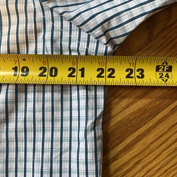 Van Heusen Men's Plaid Dress Shirt Size M 15-15 1/2 NWOT - Picture 6 of 8